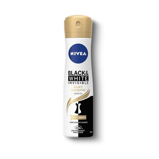 سبراي مزيل عرق NIVEA Black & White SILKY SMOOTH  (150 مل)