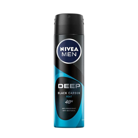 Nivea Men Deep Black Carbon Deodorant (150 ml)